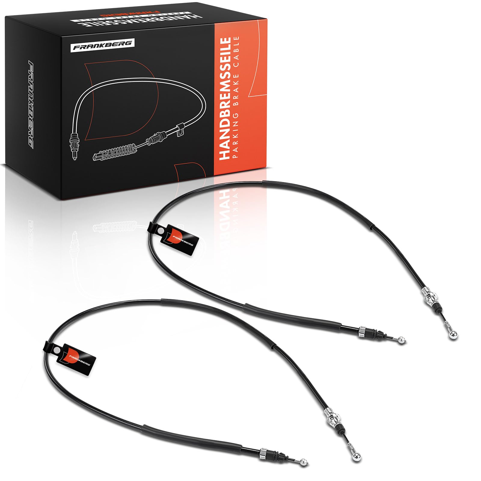 Frankberg 2x Cable del freno de mano Trasero izquierdo derecho Compatible con Vivaro Furgoneta X83 Trafic II Bus JL Vivaro A Plataforma/Chasis X83 Primastar Bus X83 Vivaro Combi X83 3653100QAD