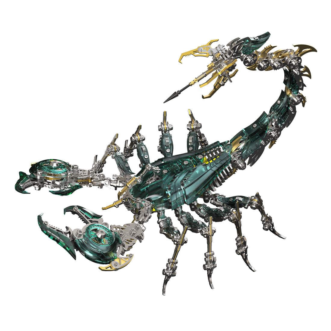 3D Metall Puzzle Steampunk Kriegsskorpion für Erwachsene, DIY Montage Mechanisches Tiere Puzzle Modell für Desktop Ornaments & Geschenke (1073 Teile)