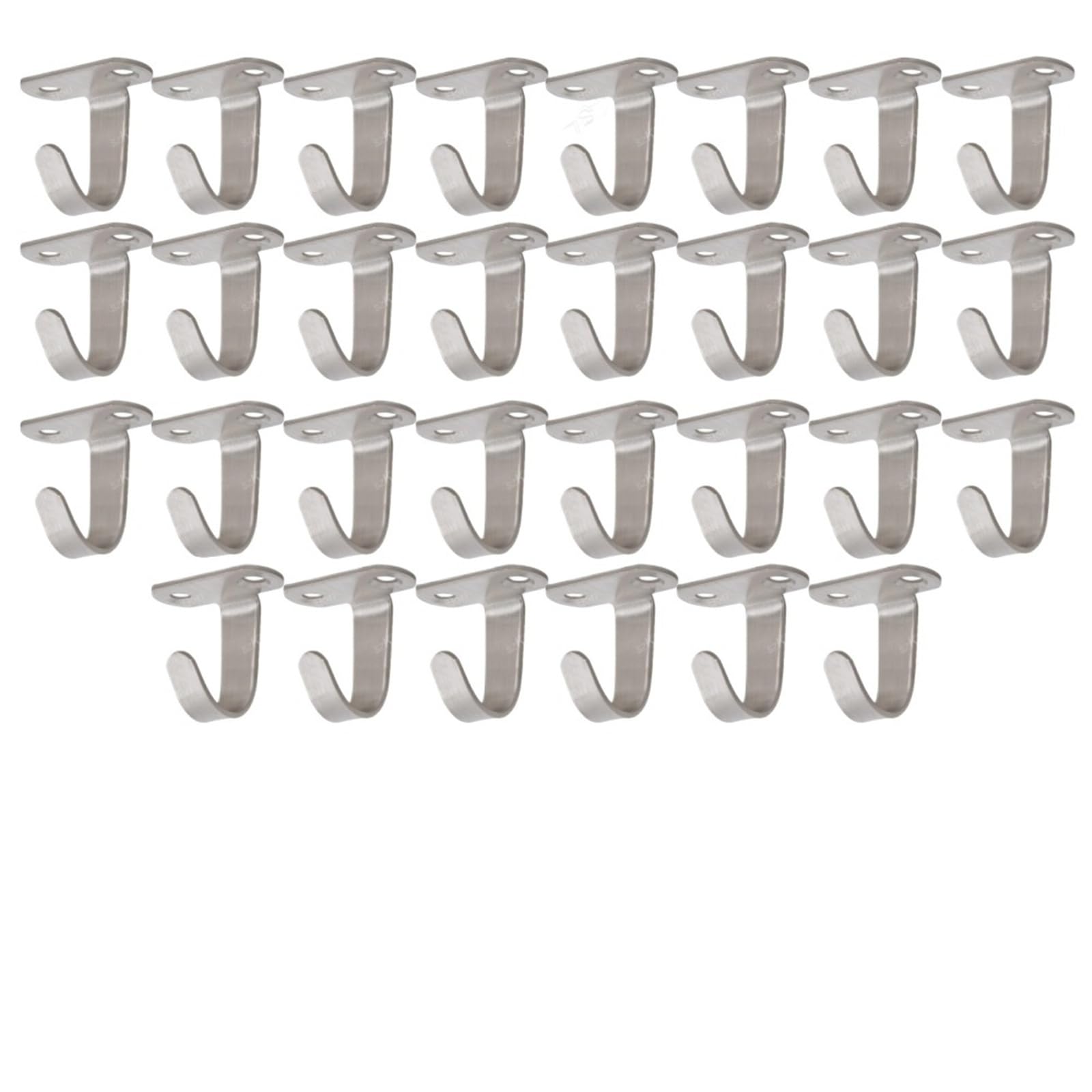 LUYSGBXR Stainless Steel Ceiling Hooks 10/30Pcs Ceiling Hooks Stainless Steel for Hanging Ornament Top Hangers for Kitchen, Plant Bathroom(30PCS kit 3)
