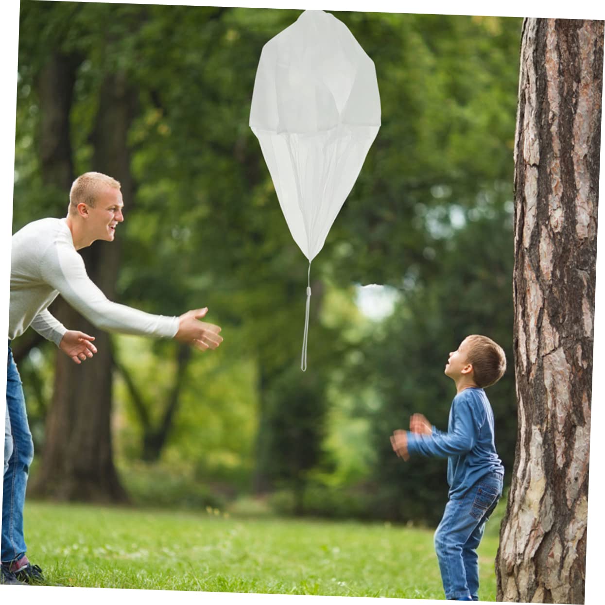 NAMOARLY 5sets Boys and Girls's Parachute Toys Hand Throw Children's Outdoor Playthings Boys and Girls Toy Parachute 4pcs*5