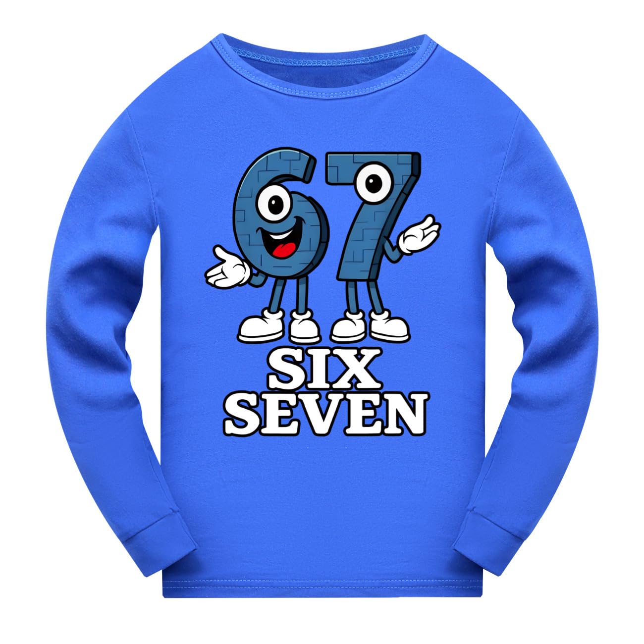 67 Meme Set di abbigliamento per ragazzi e ragazze Six Seven Number 6 7 Christmas maglia a maniche lunghe e pantaloni 2 pezzi tuta per bambini Streetwear