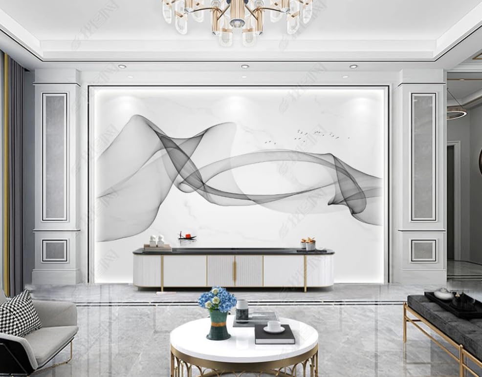Papier peint intissé paysage chinois 450x315 cm poster géant mural pour salon
