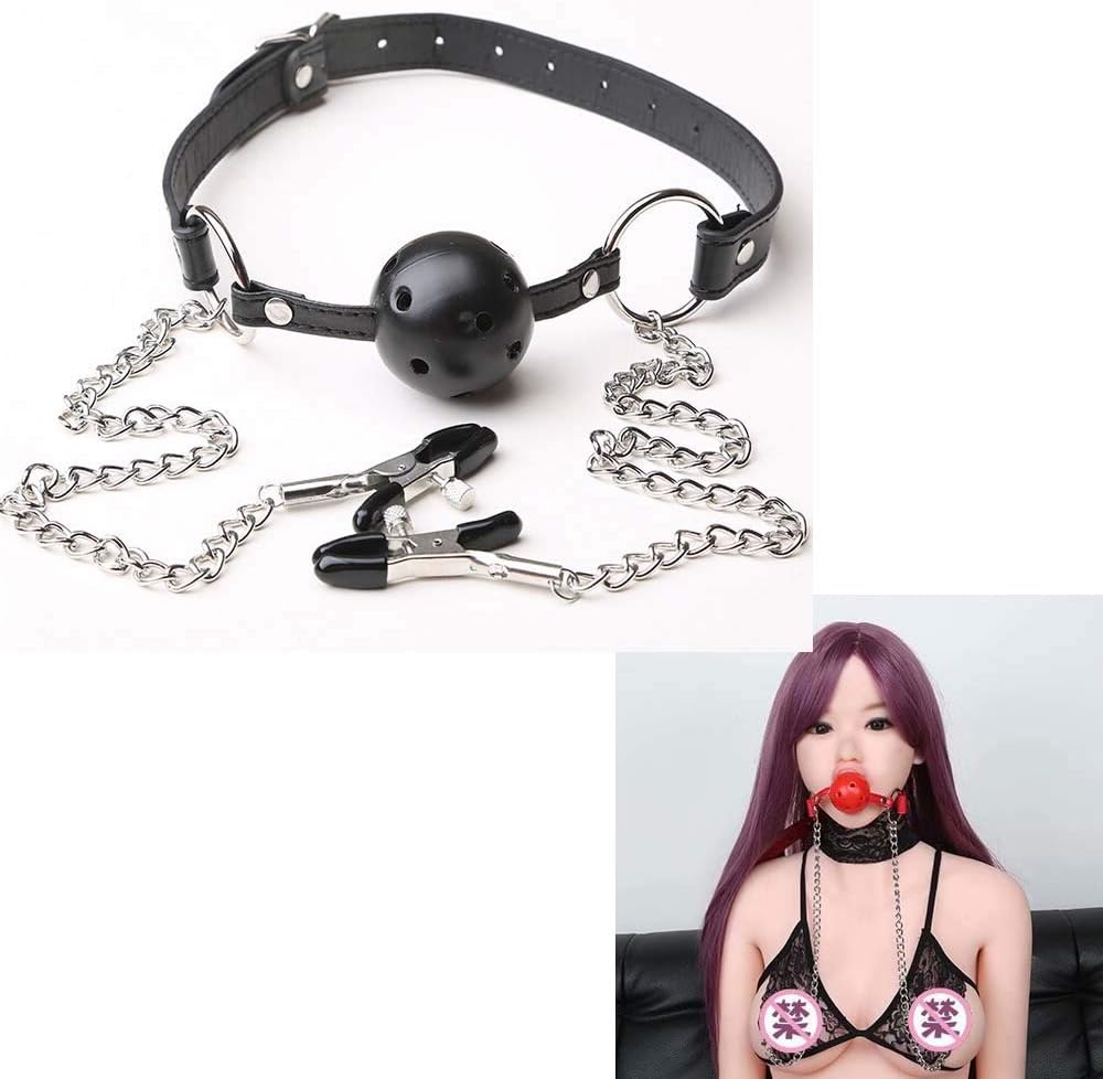 Chain Clips with Mouth Ball Filler (Black)