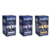 Caffè Borbone Kit Degustazione 90 Capsule ALLUMINIO: 30 Mia Napoli, 30 Ciao Venezia, 30 Magica Palermo, (3 confezioni da 30), Compatibili con le Macchine ad uso domestico Nespresso®*