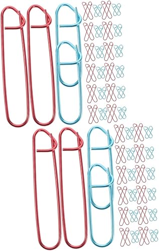 Abaodam 100 alfileres de aluminio de colores, soportes de gancho de seguridad para tejer, marcadores hechos a mano, marcadores de punto, rellenos de