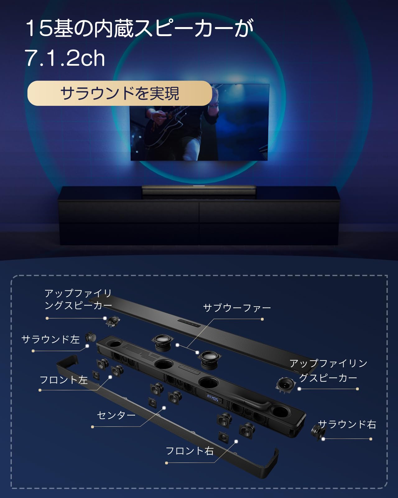 Amazon.co.jp: Philips(フィリップス) サウンドバー スピーカー テレビ