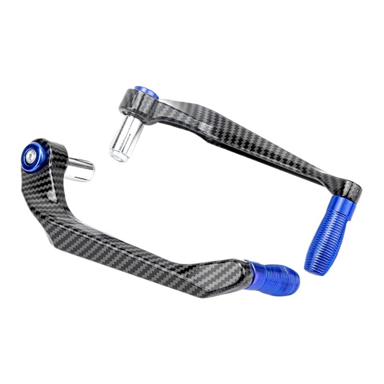 AGSBCRTI Motorcycle Brake Protector Motorcycle CNC Aluminum Handlebar Brake Clutch Lever Handguard Shield and Protector Gear Motorcycle Handlebar Protector(Blue)