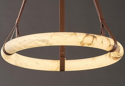 Luces colgantes de alabastro natural de 31.4 pulgadas