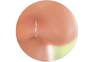 22g Sterling Silver Nose Hoop: Adorn Your Nose with Grace and Style