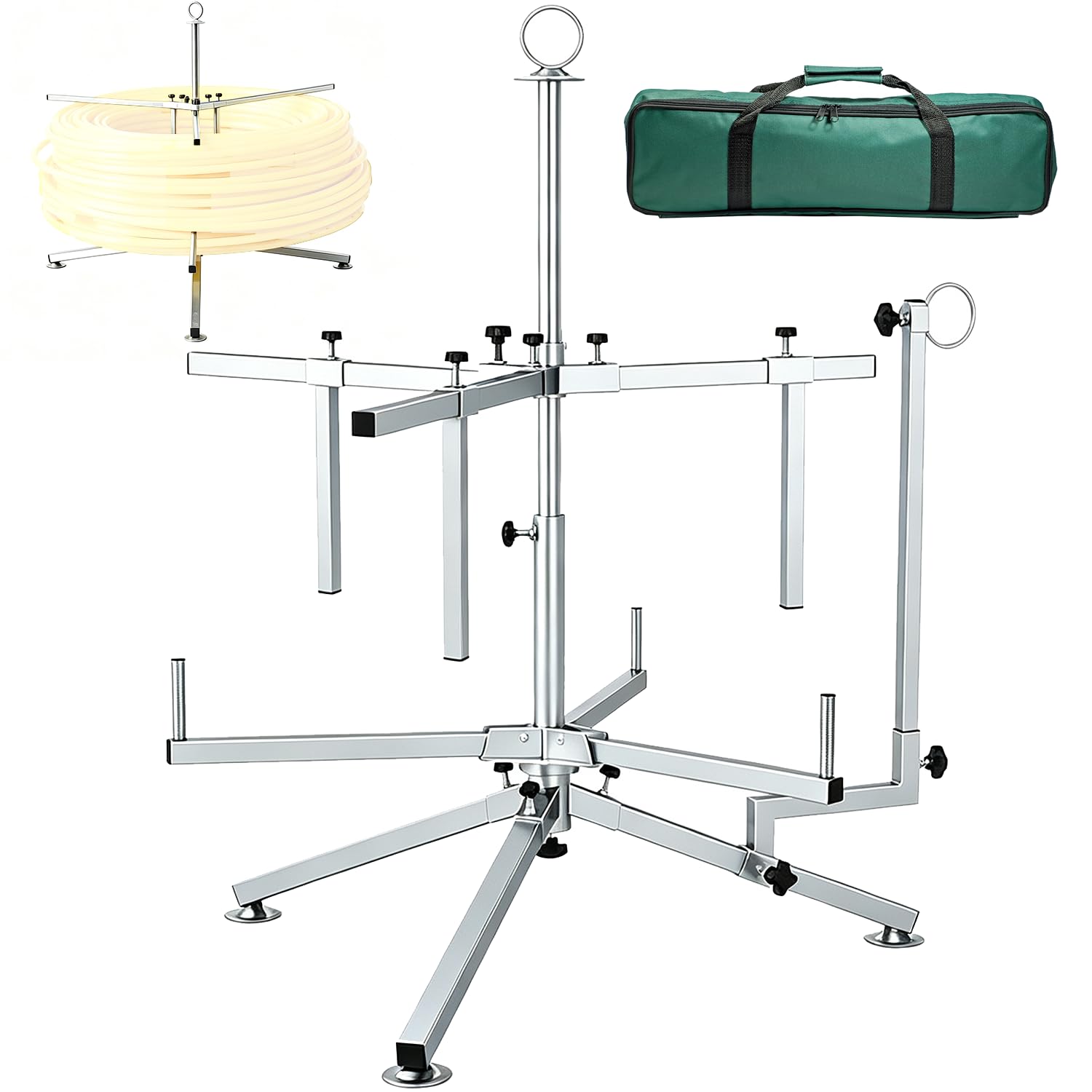 Avvolgicavo per riscaldamento a pavimento, avvolgicavo con borsa per tubo PEX PERT AL/PEX del riscaldamento a pavimento, max. 150 kg