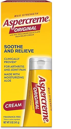 Aspercreme Crema para aliviar el dolor - 5 onzas, paquete de 5