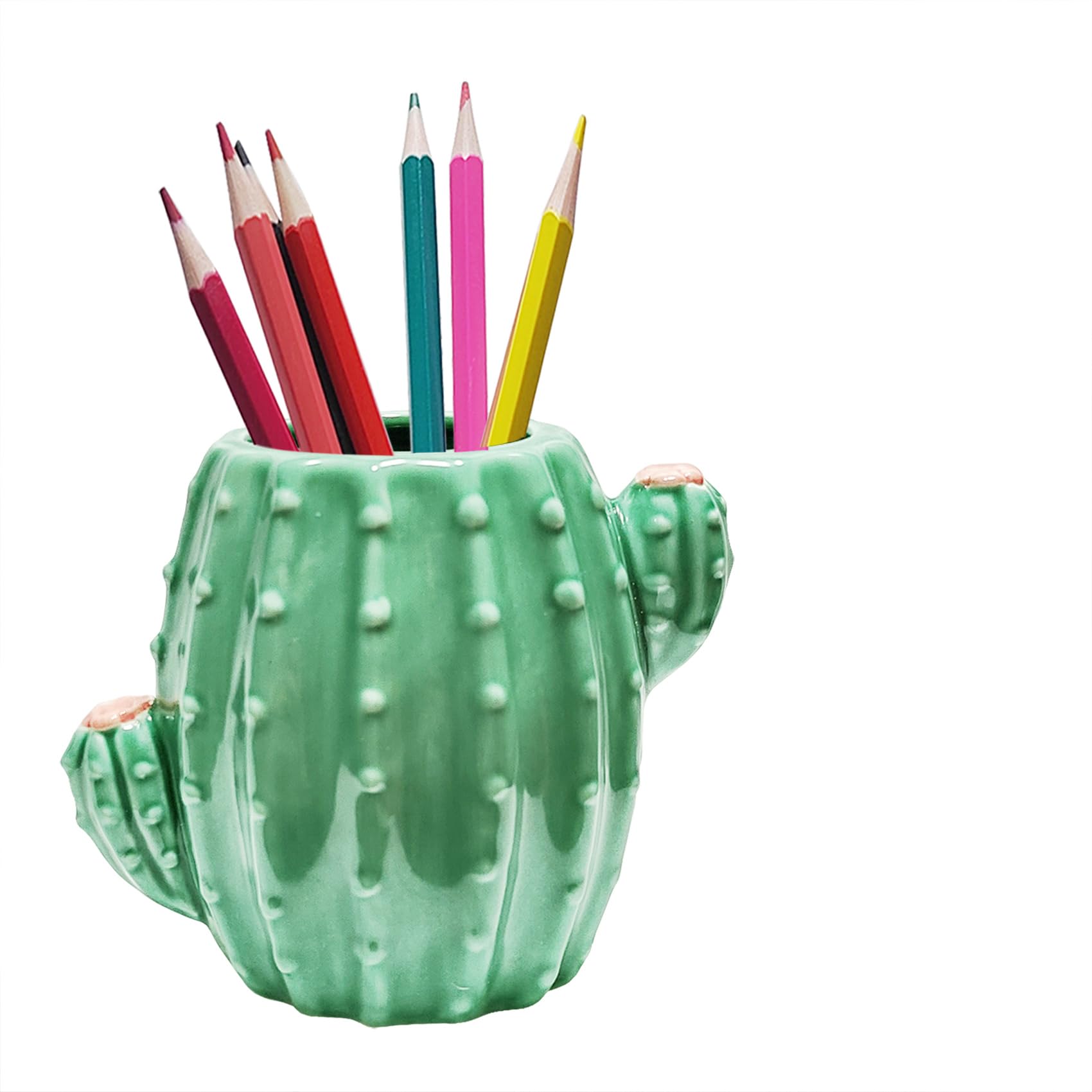 Amazon.com: MaoYaMao Cactus Desk Accessories Pen Holder for Desk Cute ...