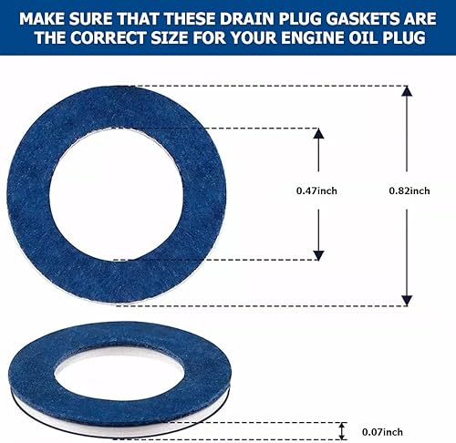 Miniatura 2 de Juntas de tapón de drenaje de aceite, 24 piezas de sellos de aluminio arandela aplastante, 90430-12031 reemplazo para NX ES Scion, accesorios