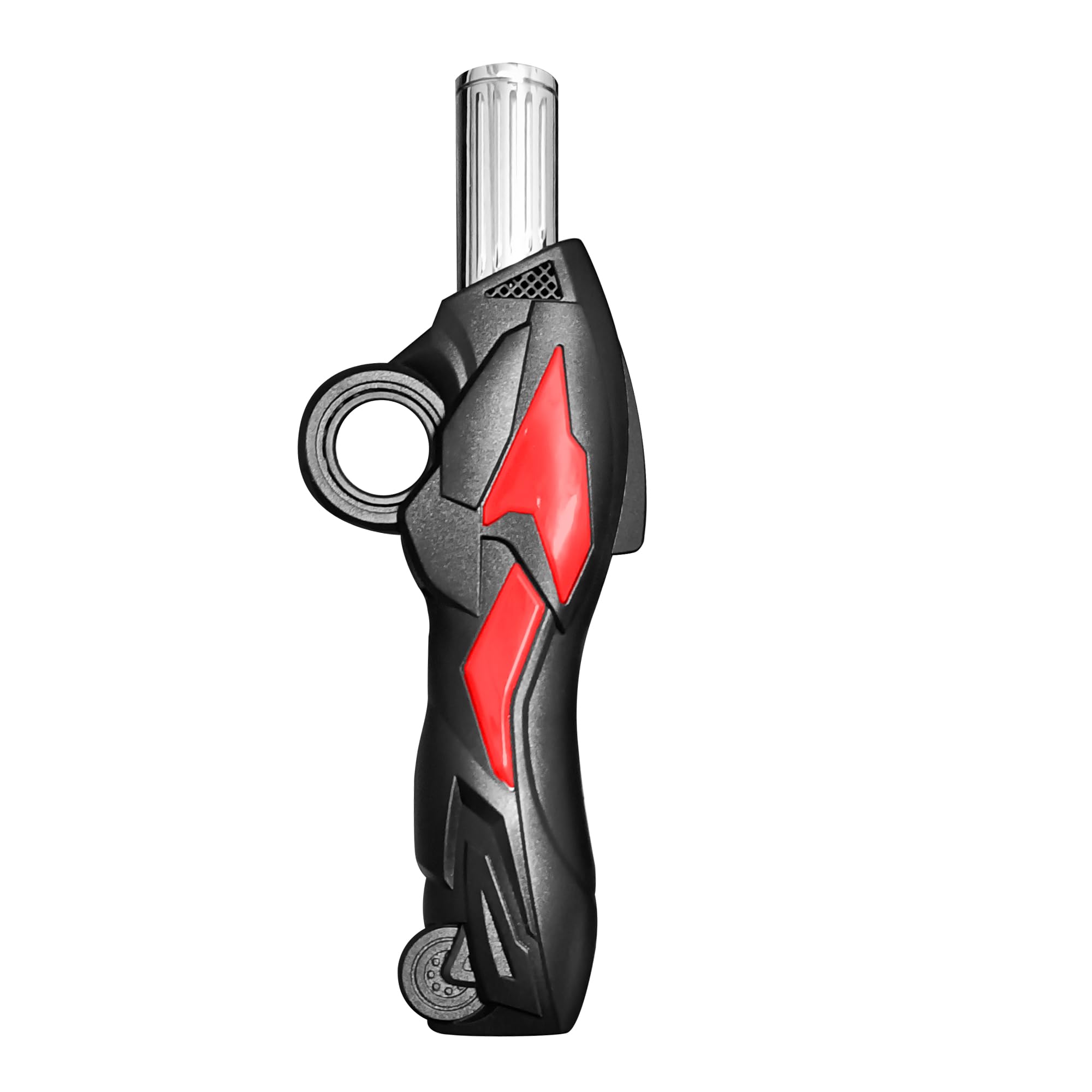 Windproof Straight Butane, Turbine Jet Heavy Duty Refillable Fluid Multipack High New Handheld Torch High Temperature Red Flame Cigar Lighter Men's Gift Outdoor Lighter Black-image-29