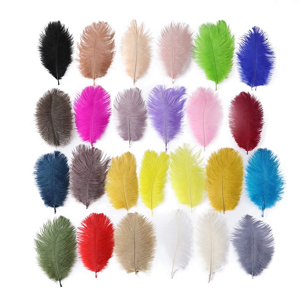 Plumes d'autruche pour DIY mariage et accessoires de lampe de table de 15-20CM