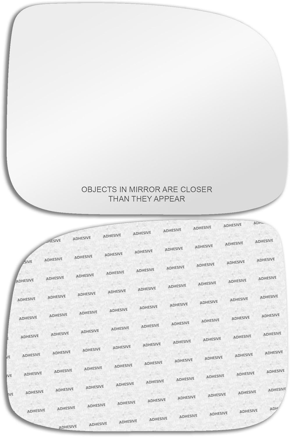 New Replacement Convex Mirror Glass with Full Size Adhesive for 2004-2012 Chevrolet Colorado GMC Canyon Passenger Side View Right RH