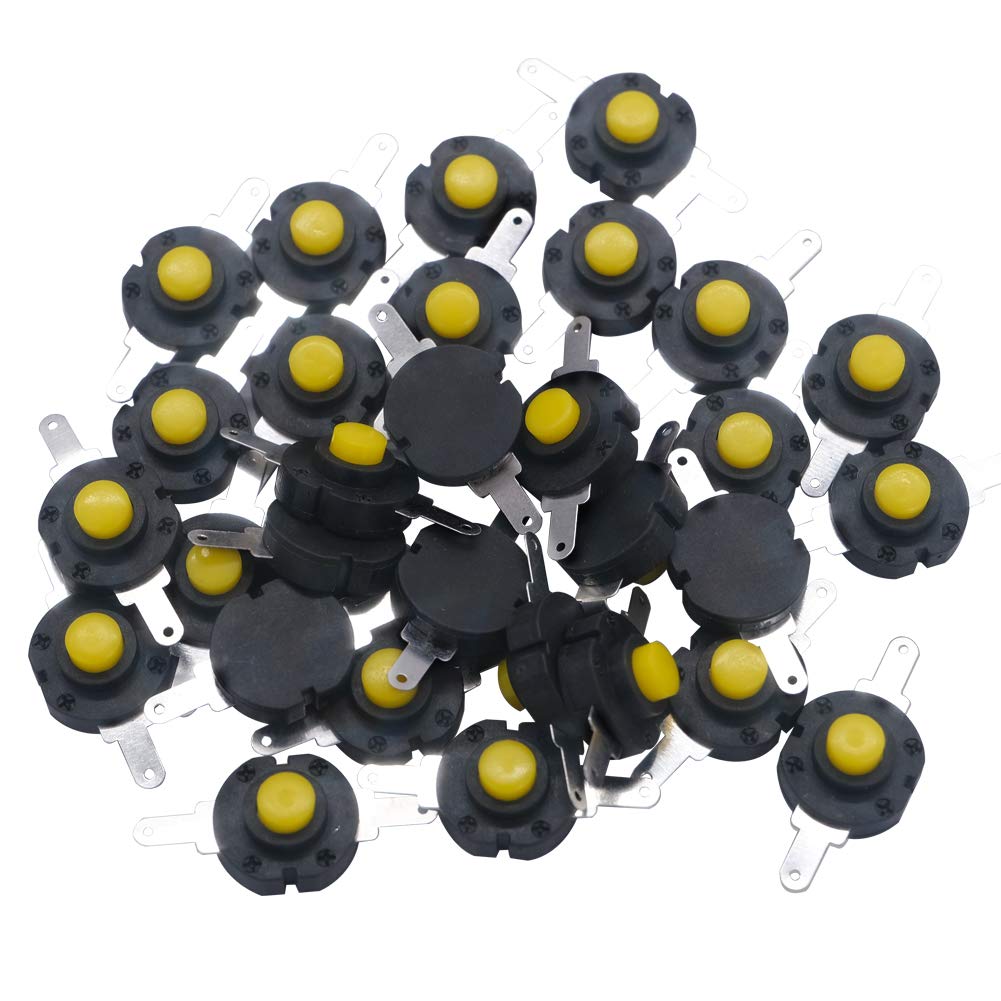 Snapklik.com : Mxuteuk 30pcs Self-Lock Micro Push Button Switch Round ...