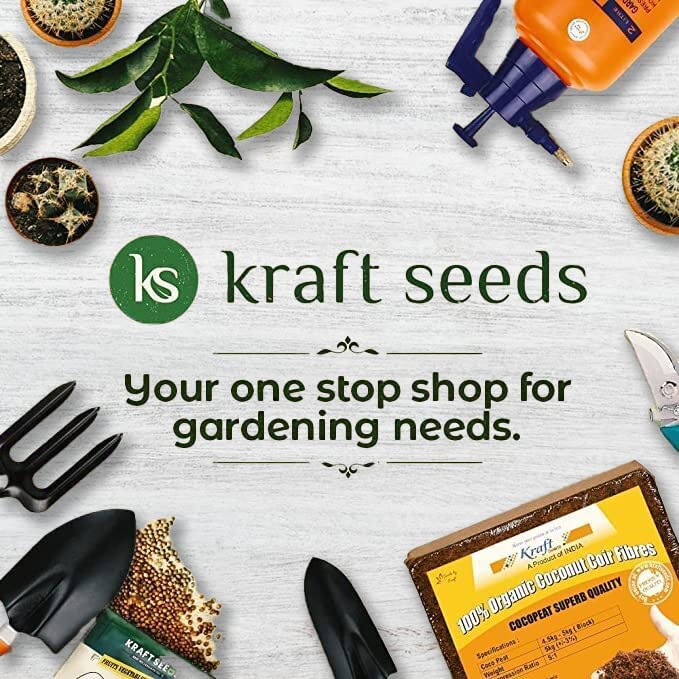 Kraft Seeds Pressure Spray Pump (1000 Ml) |Plastic Spray Pump For Gardening |Sprayer For Garden Plants | Pressure Sprayer For Home Gardening | Easy Use Spray Pump, Hand Powered, White And Red