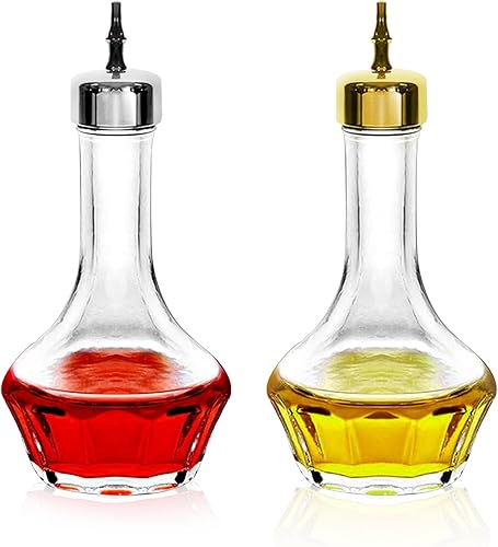SuproBarware Bitters - Juego de 2 botellas de vidrio con tapa Dasher de 1.7 onzas, herramienta profesional de barra para cóctel, ideal para barman