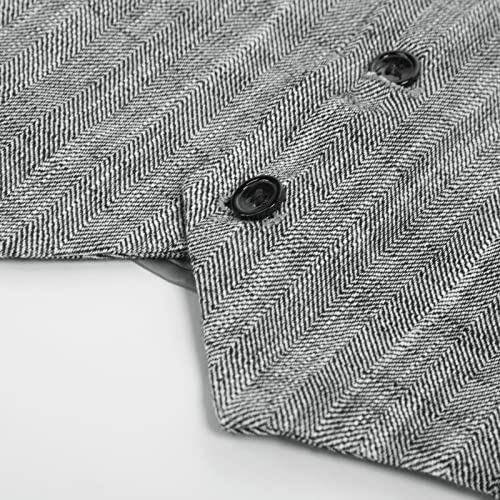 Pj Paul Jones Men's British Linen Suit Vests Slim Fit Breathable Cotton Waistcoat #TOP5
