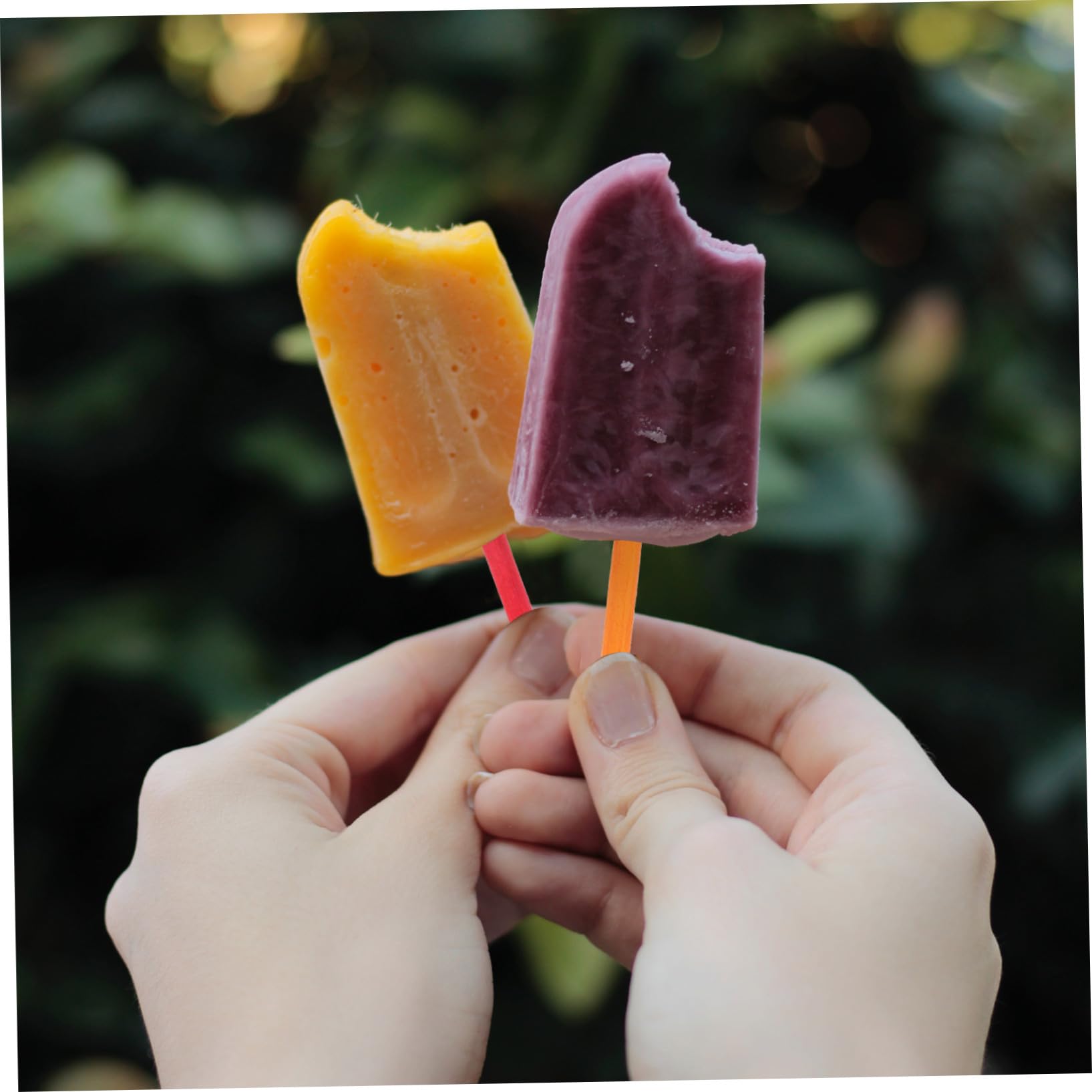 Luxshiny 500 Palitos de Madera para Manualidades y Juguetes de Madera Tacto Cómodo y Fácil de Sujetar, Ideales para Embellecimiento del Hogar y Creación de Helados Caseros