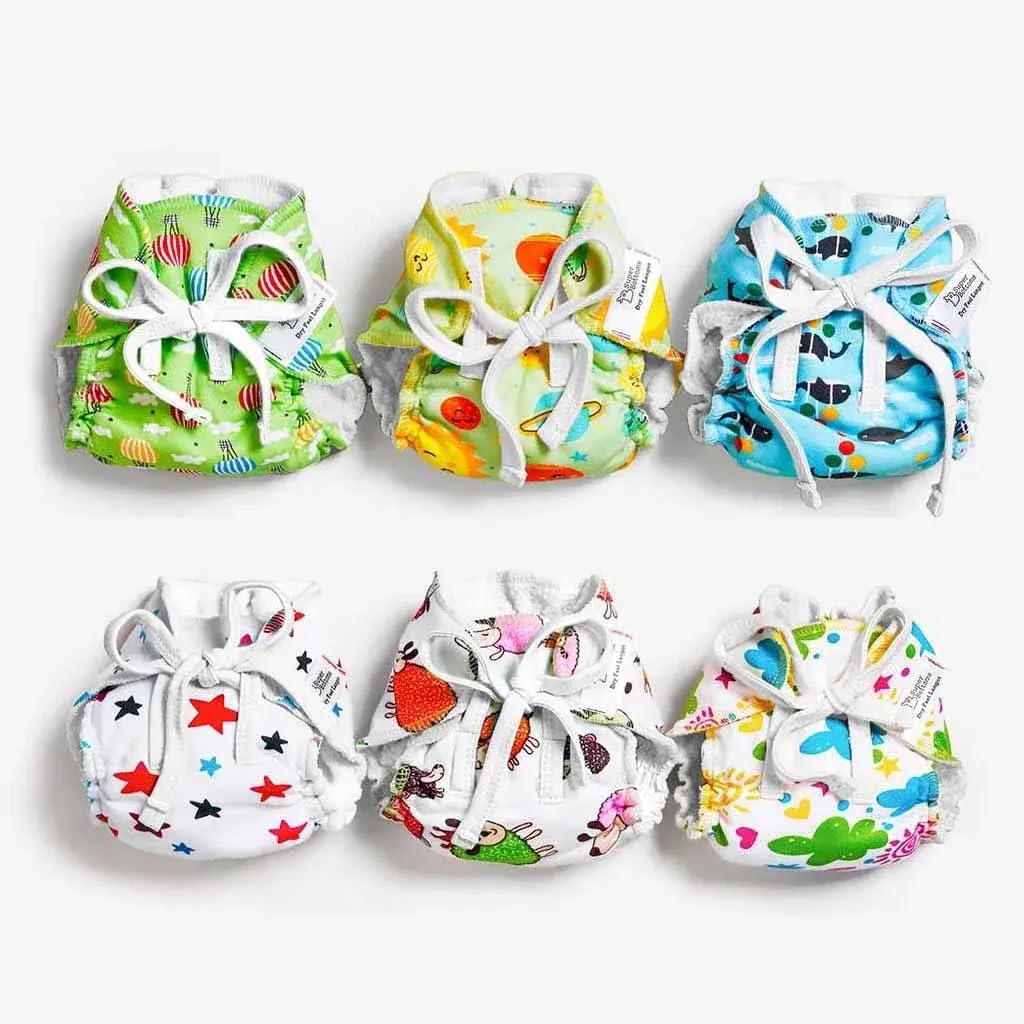 SuperBottoms DryFeel Langot™ for New Born Baby | Fully Waterproof | 100% Cotton | For Babies 0-9M | Washable & Reusable | Incredibly Soft & Gentle-image-7