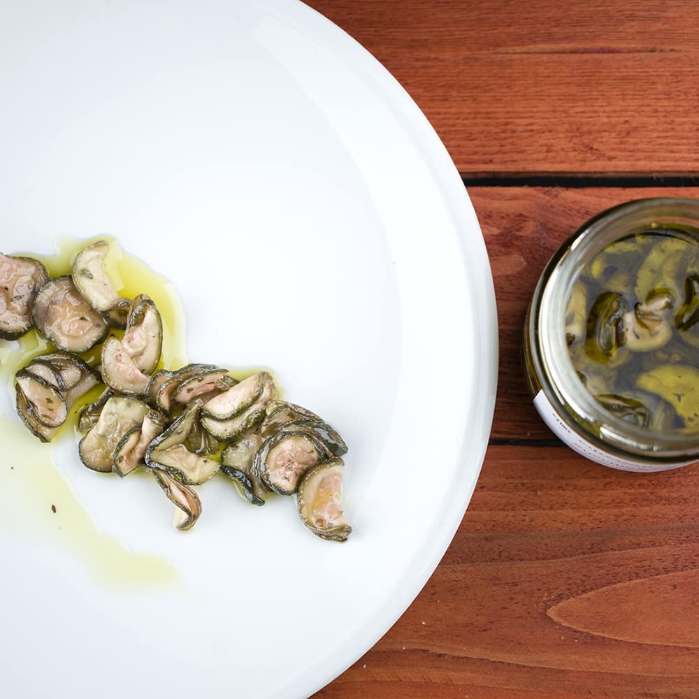 OROMINERVA - 3 vasetti di Zucchine sott'olio artigianali, zucchine croccanti essiccate al sole