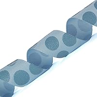 Vista 18 de Morex Ribbon Sugar Dots - Cinta de grogrén con purpurina, 7/8 pulgadas por 20 yardas, marrón/rosa (98805/20-850)