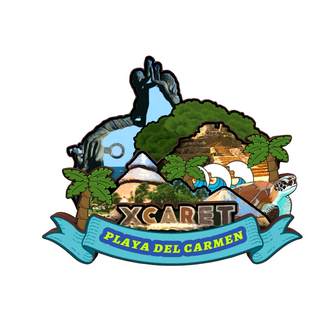 Playa del Carmen Mexico Fridge Magnet Wooden Collection 3D Wood Handmade Travel City Souvenirs Refrigerator Magnet Home Decoration Gift -18