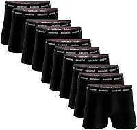 Kit 10 Cuecas Boxer Sandrini Masculinas Algodão Conforto