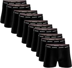 Kit 10 Cuecas Boxer Sandrini Masculinas Algodão Conforto