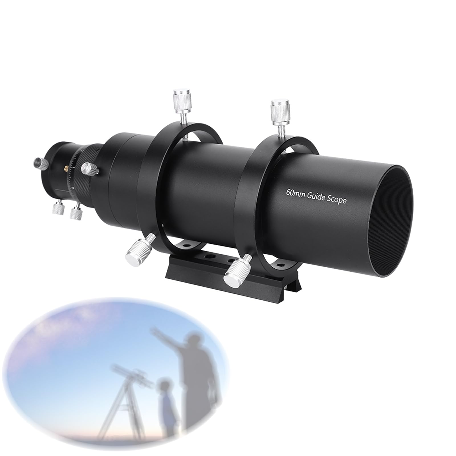 Télescope Guidescope, 60mm Double Helical Focuser Guide Scope Finderscope pour Astronomical Telescope