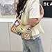 Handmade Purses and Handbags for Women, Knitted Straw Beach Bag, Straw Tote Bag for Women with Long Strap, Checkered Womens Crossbody Shoulder Bags Summer Purse with Zipper Closure, Anti Theft (Beige)