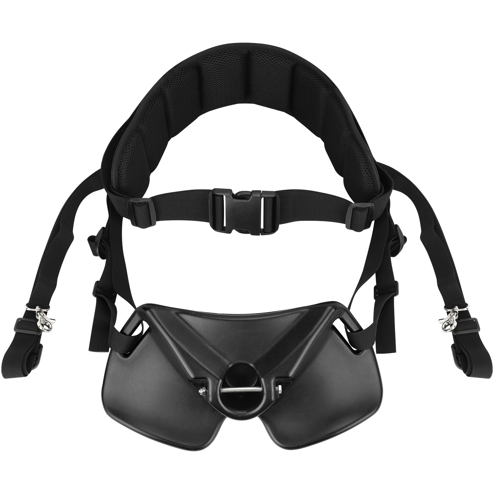 SANLIKE Fishing Fighting Belt, Adjustable Rod Holder Waist Gym Girdle Black