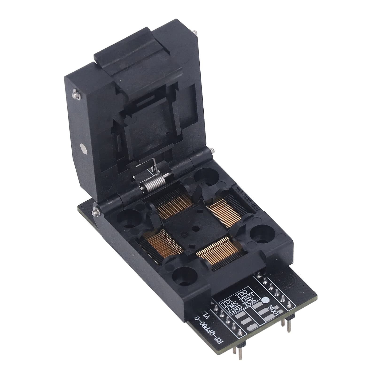 Demeras Adattatore Programmatore RT809H Presa QFP80 Ad Alta velocità per la Programmazione EMMC in Applicazioni di Manutenzione