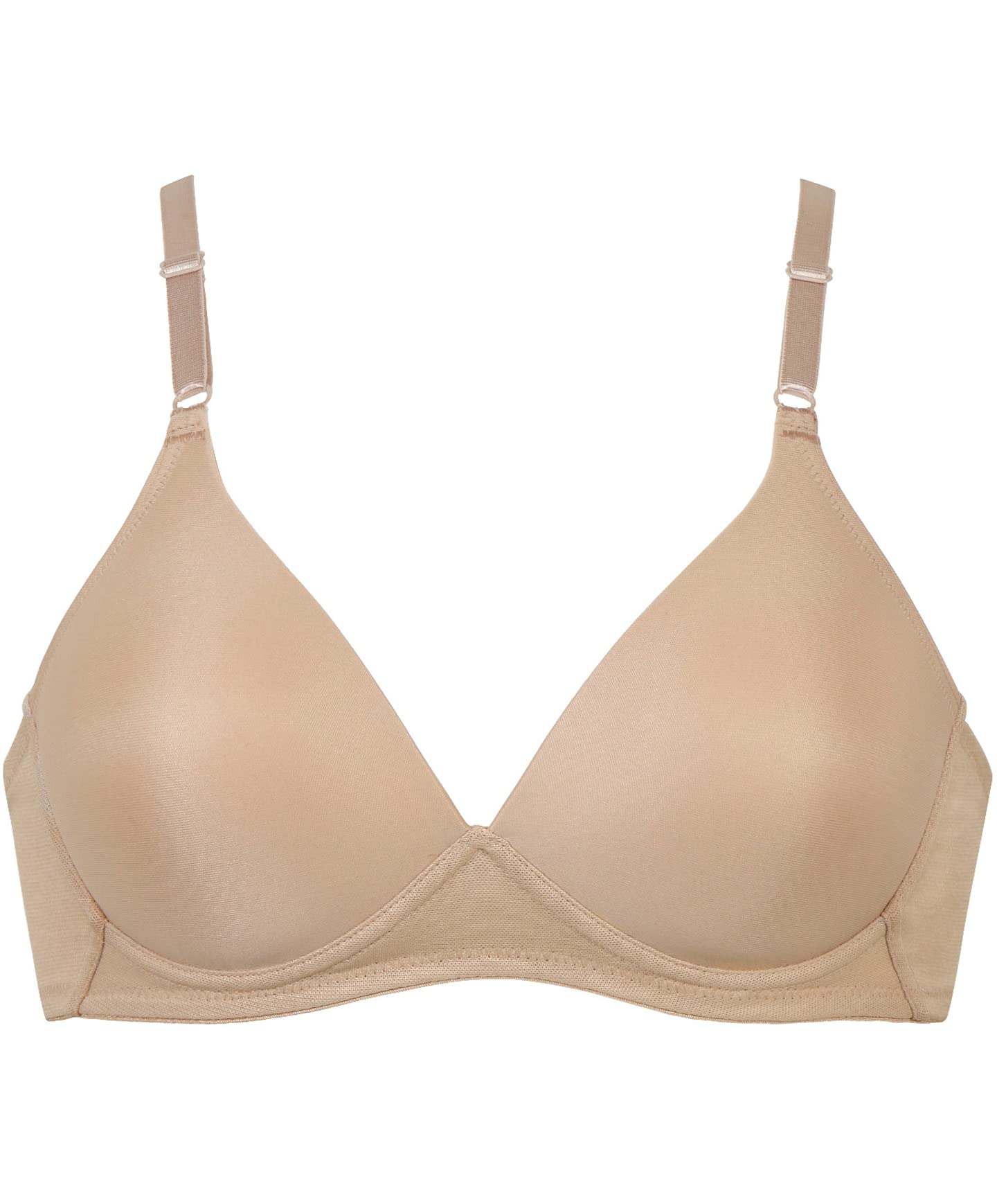 wing /Wacoal KB1522 Women's Wireless Bra, T-shirt Bra, Won't See Through Outerwear, Naturally Enhances Volume, Seamless Cup, Bra, Bra-picture-2