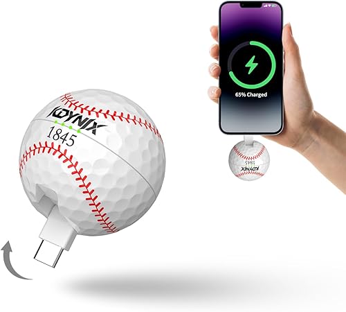 Banco de energía creativo de pelota de golf de 2000 mAh, mini cargador portátil USB-C, compatible con iPhone 15, 15 Plus, 15 Pro Max, regalo para
