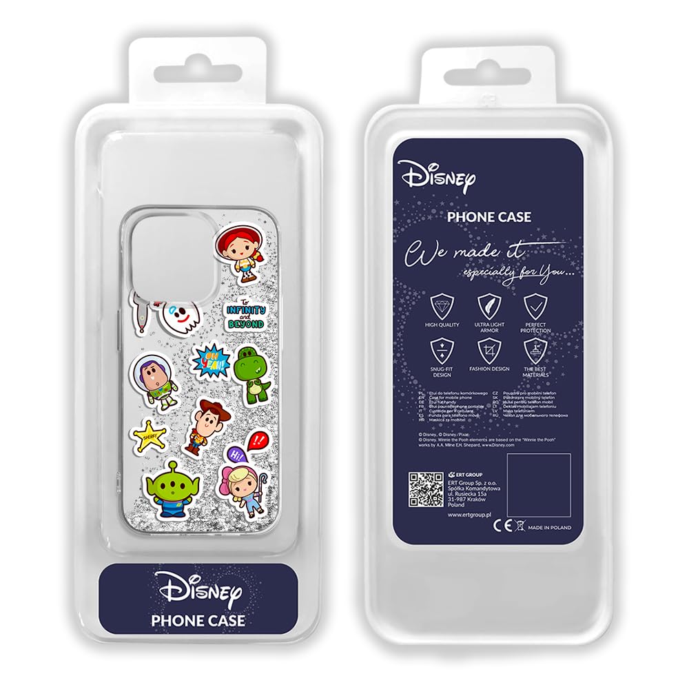 ERT GROUP Funda para teléfono móvil Apple iPhone 14 Pro Original y con Licencia Oficial de Disney con diseño Toy Story 015, con Efecto desbordante de Purpurina