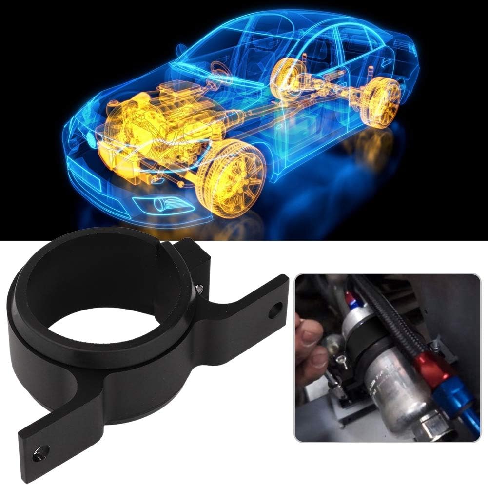 Fuel Pump Bracket, Durable Aluminum Alloy 60mm Clamp Holder with Easy Installation for Automotive Fuel Pump Replacement, Universal Mounting Bracket for External Pumps and Filters