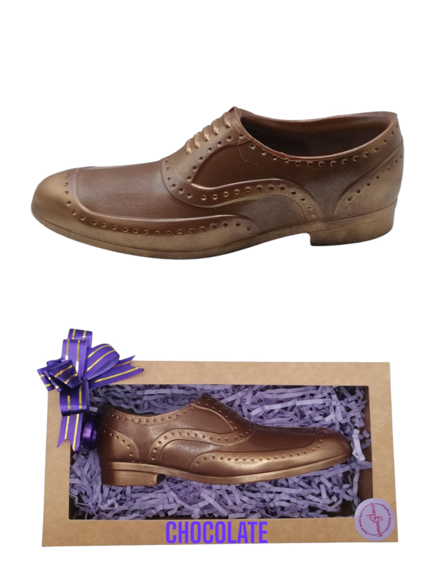 Unique Shoe Handmade from Belgian Dark Chocolate Gift/Cake Topper Decoration