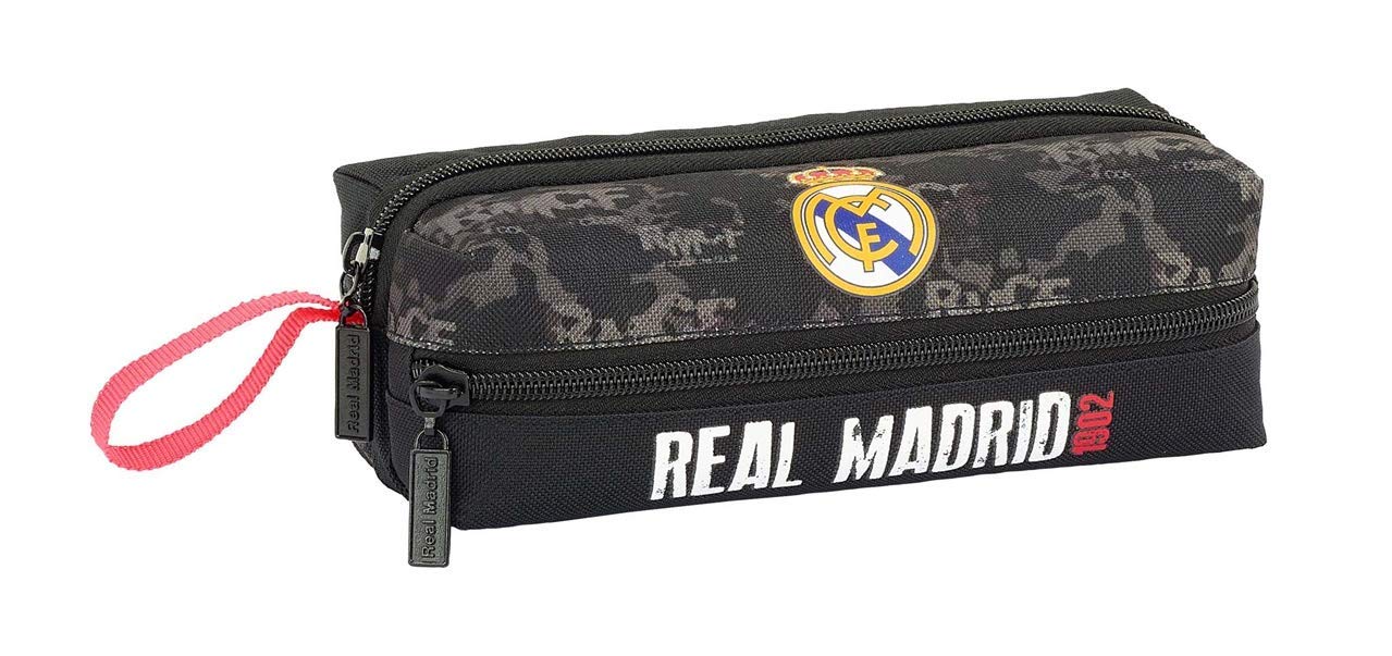 Safta PORTATODO 3 CREMALLERAS REAL MADRID BLAC 20x7x8 Multicolor (811924823