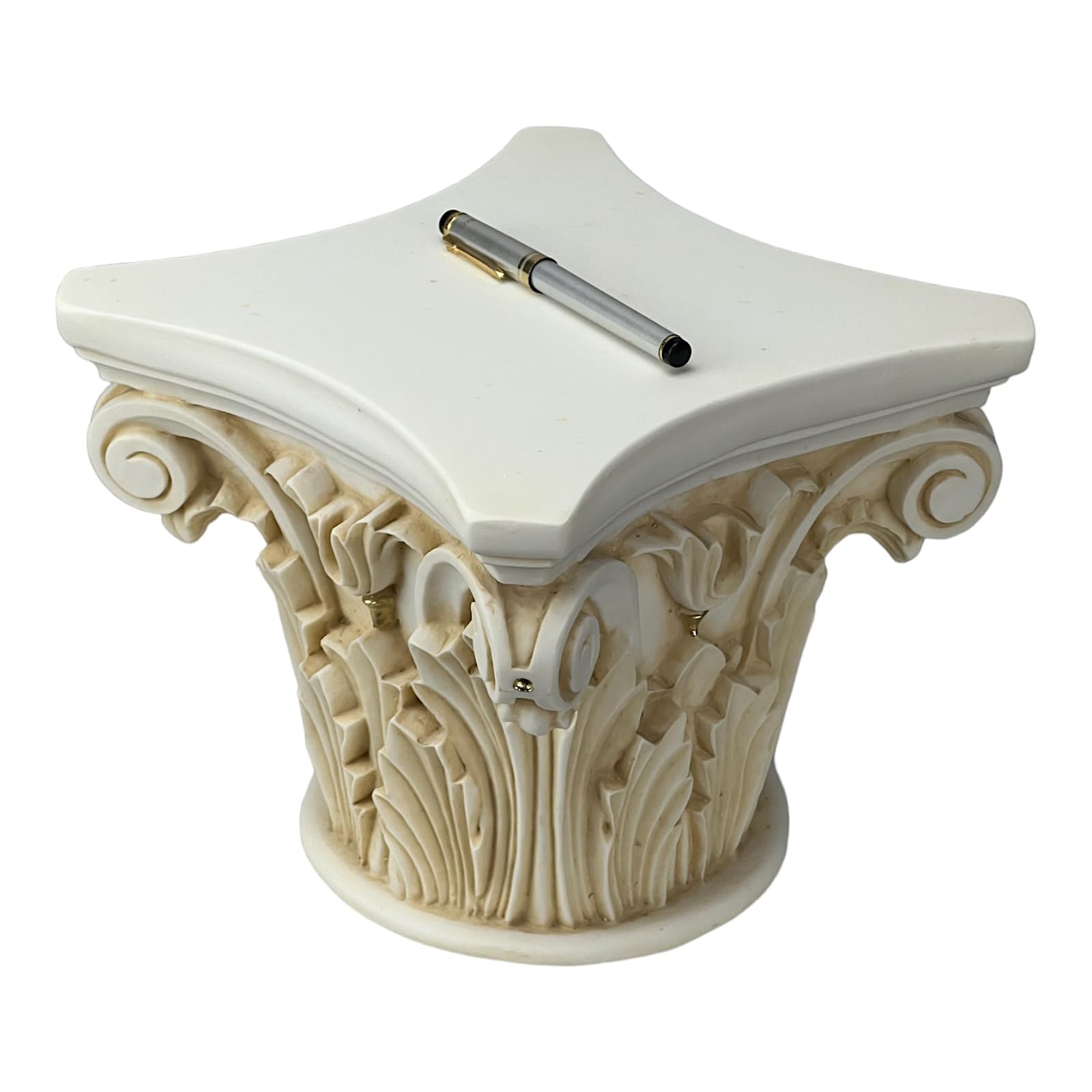 Koryncki Order Capital Base Statua Kolumna Filar Starożytna Grecka architektura