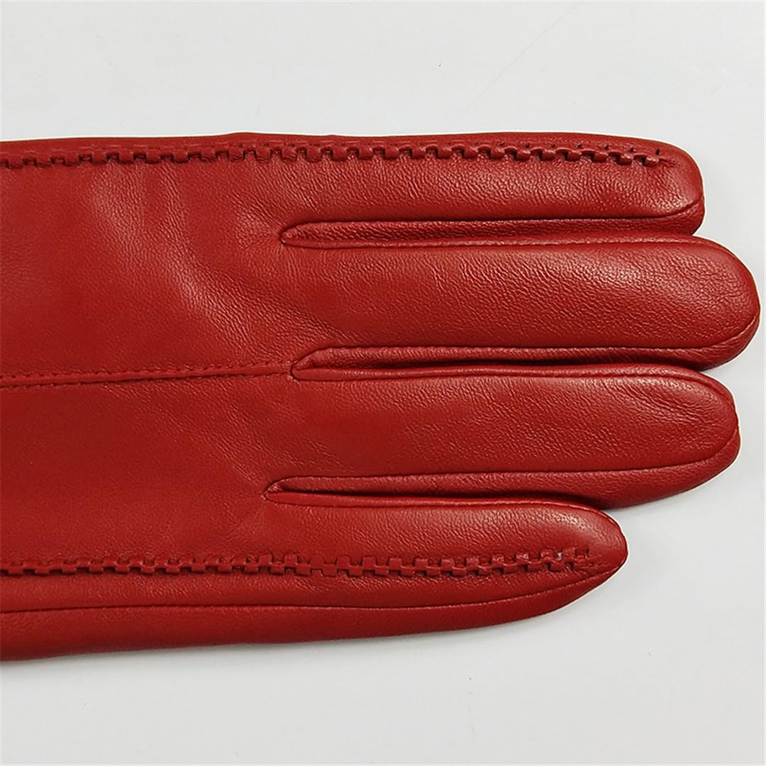Yeuyyben Guanti In Pelle Da Donna Fodera Invernale In Cashmere Caldo Guanti Da Donna Guanti Lunghi Manicotto Del Gomito