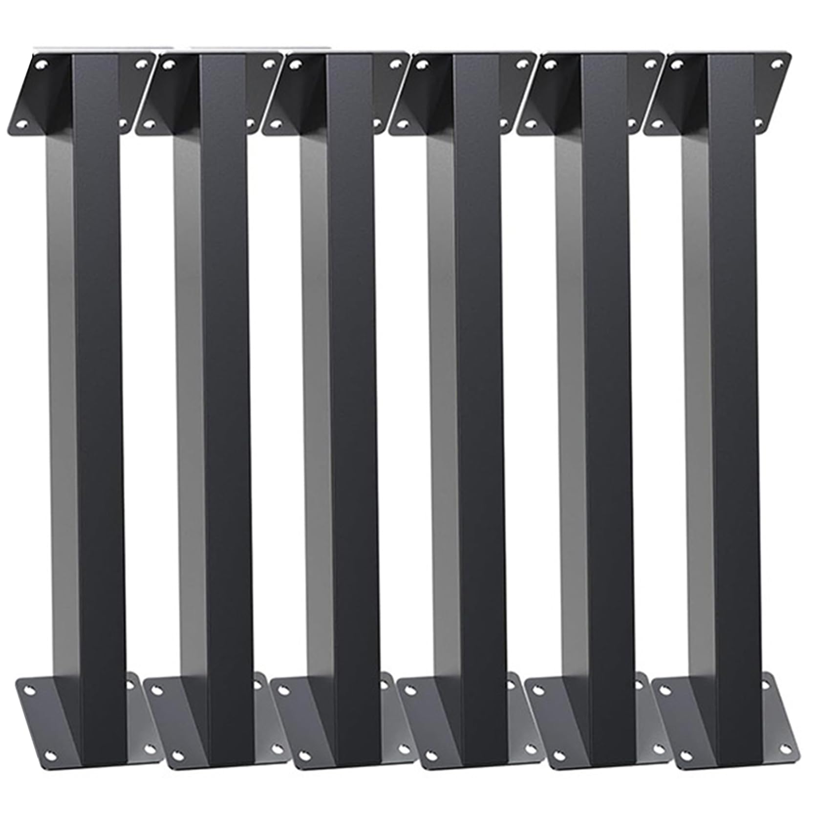 Squadretta Angolare Nera per Giunzioni Interne – Staffa di Supporto ad Angolo di 45 Gradi, Connettore Fai da Te per Strutture in Legno a Telaio Post Beam, Supporto Metallico(Size:6 Pack)