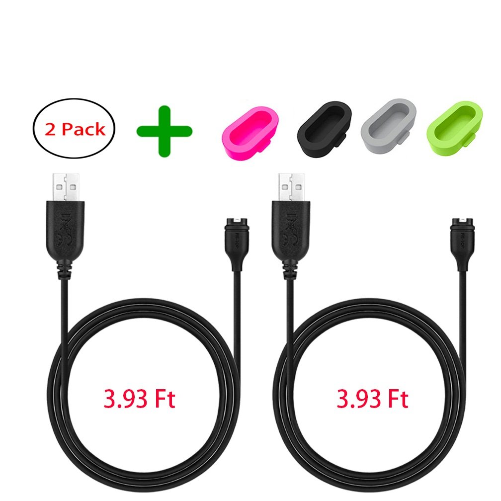 Compatible with Garmin epix Gen 2 Watch Charging Cable（2Pack 120cm+120cm）