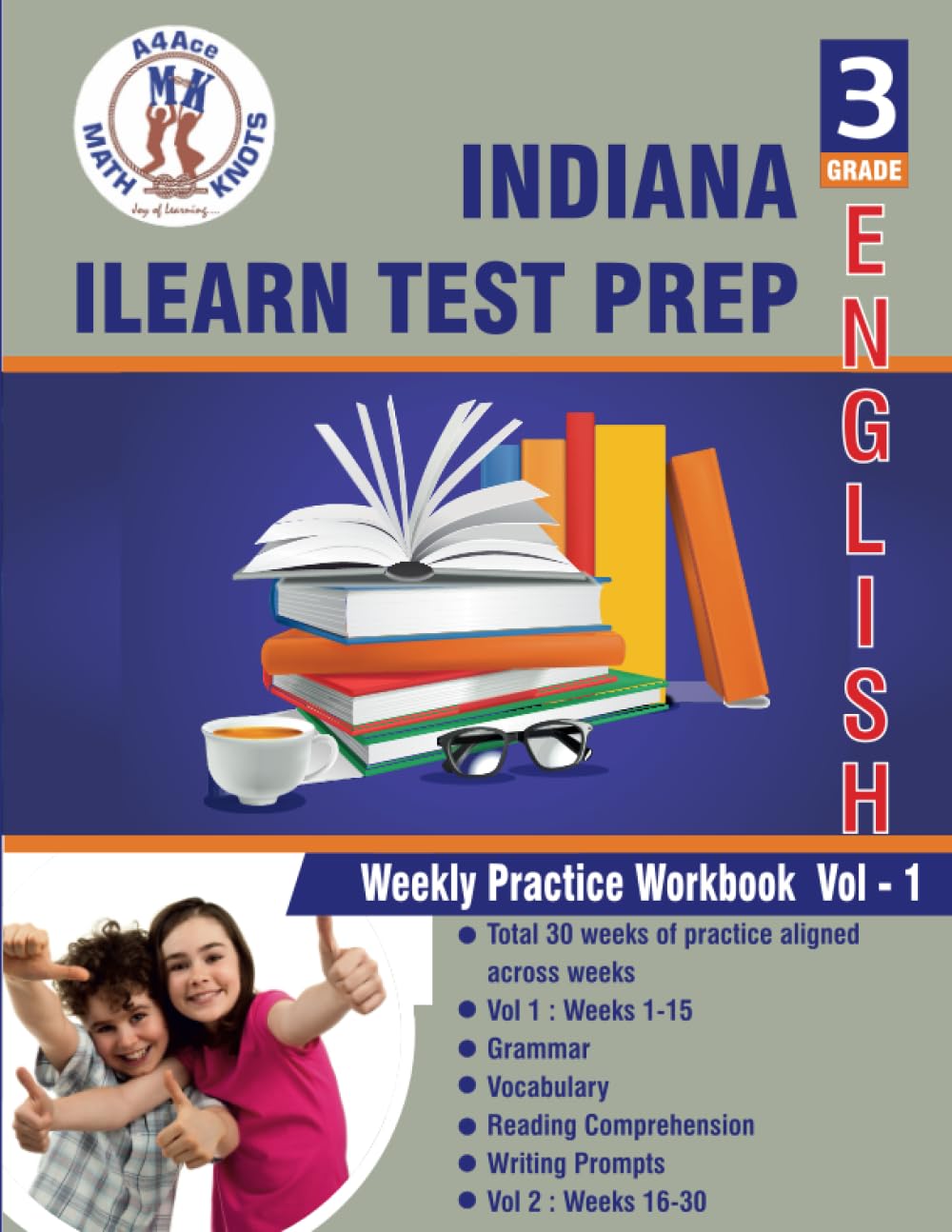 Indiana Ilearn Assessment System Test Prep 3rd Grade Ela Practice - Main Image