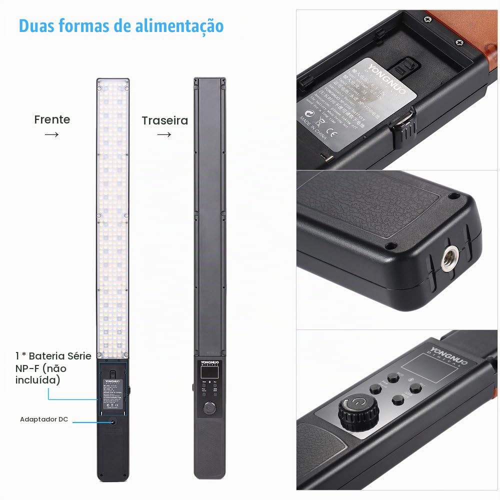 YONGNUO YN360 Luz de vídeo LED, luz de gelo profissional colorida