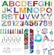 Epoxidharz Silikonformen Set für Gießen von Buchstaben und Zahlen