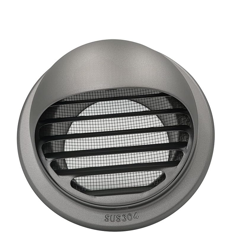 VTEC Outer Steel Cowl Powder Coated SS304 (150mm/6") Outer Cowl with Mesh/Duct Pipe Cover/Wall Vent Cover/Exhaust Vent for Ventilation | Grey-image-18