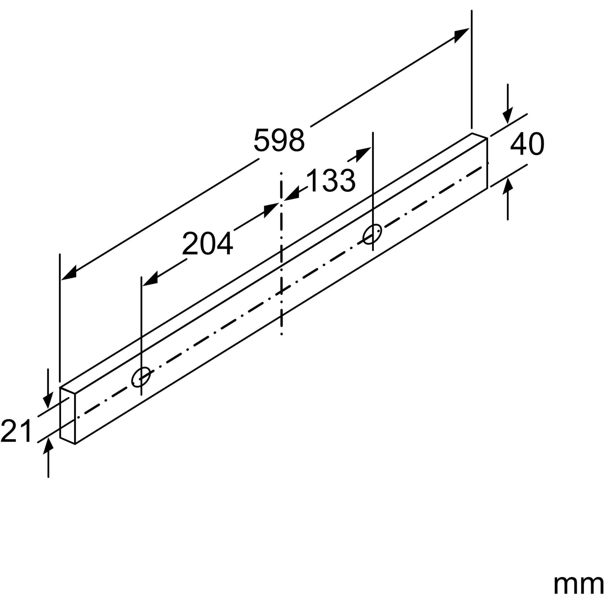 SIEMENS Hotte de plafond LI67RA561, IQ500 717 m³/h, télescopique 60 cm Inox